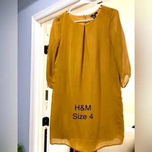 Golden H&M dress